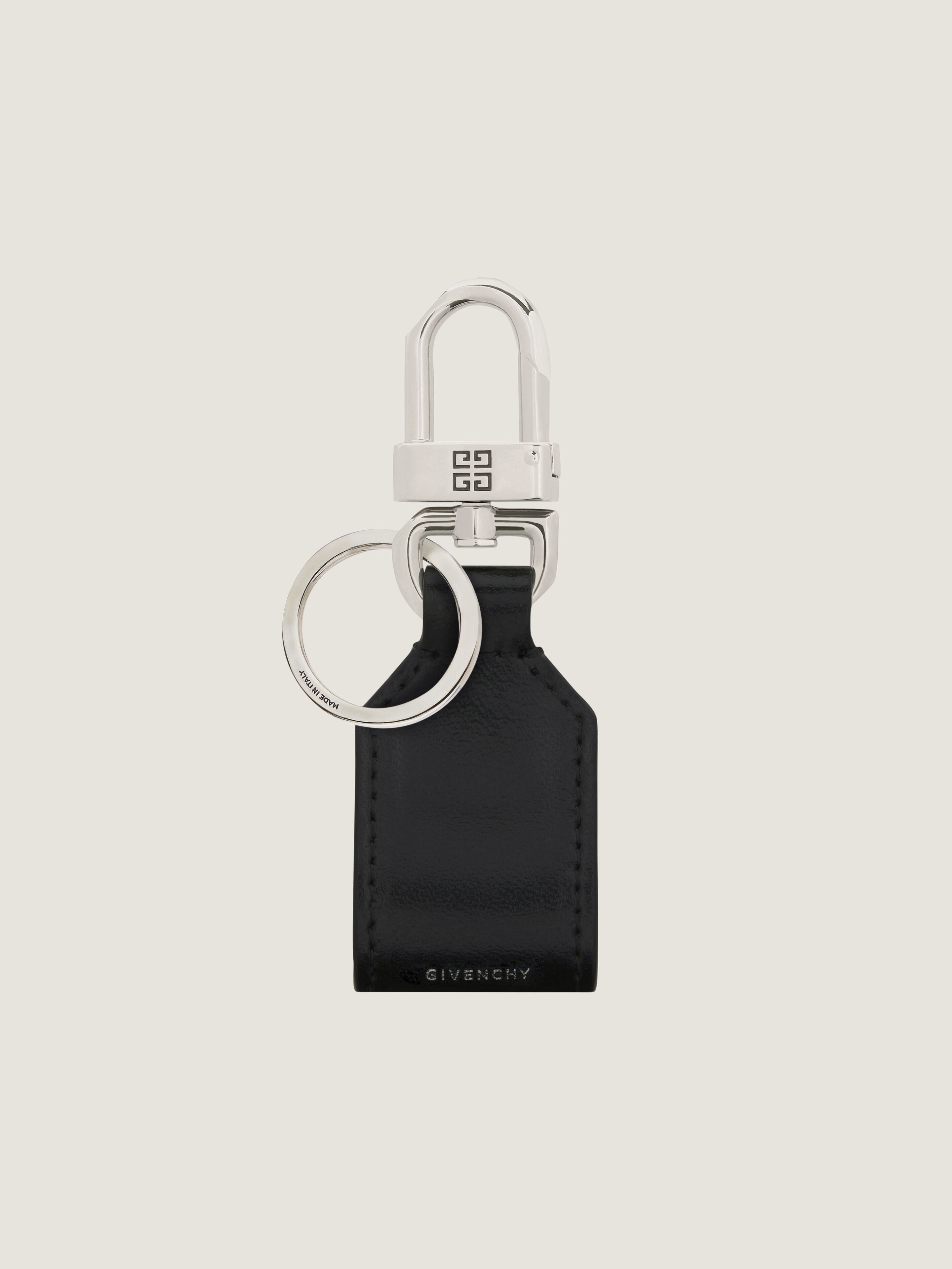 4G keyring in leather